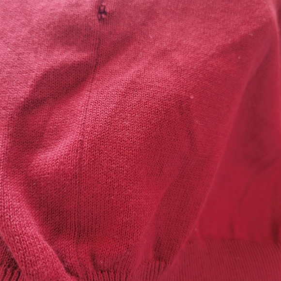 NWT LACOSTE Burgundy Bordeaux Crew Neck Cotton Sweater Elegant Iconic Style NEW - Picture 8 of 8